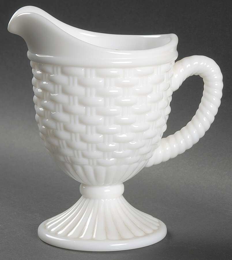 51545 Milk Glass Creamer by Imperial Glass-Ohio-1