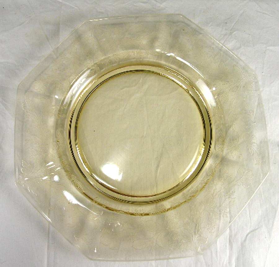 Bel Aire Amber Luncheon Plate by Imperial Glass-Ohio-1