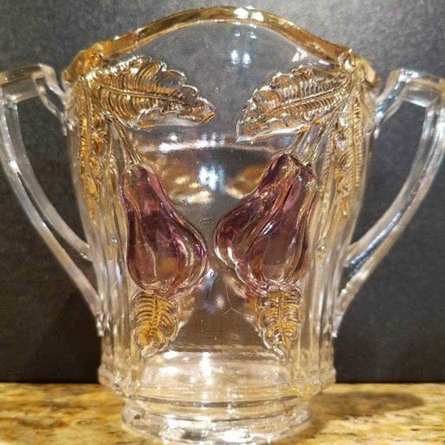 Bosc Pear Open Spooner by Indiana Glass-1