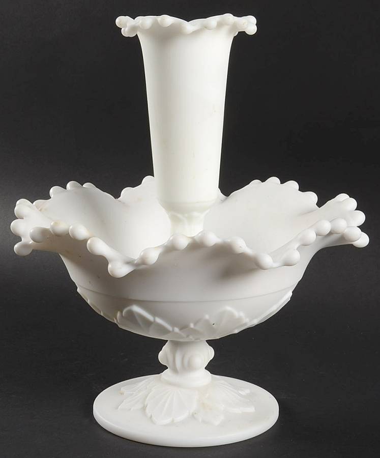 Candlewick Doeskin (2 Piece) Epergne Set by Imperial Glass-Ohio-1