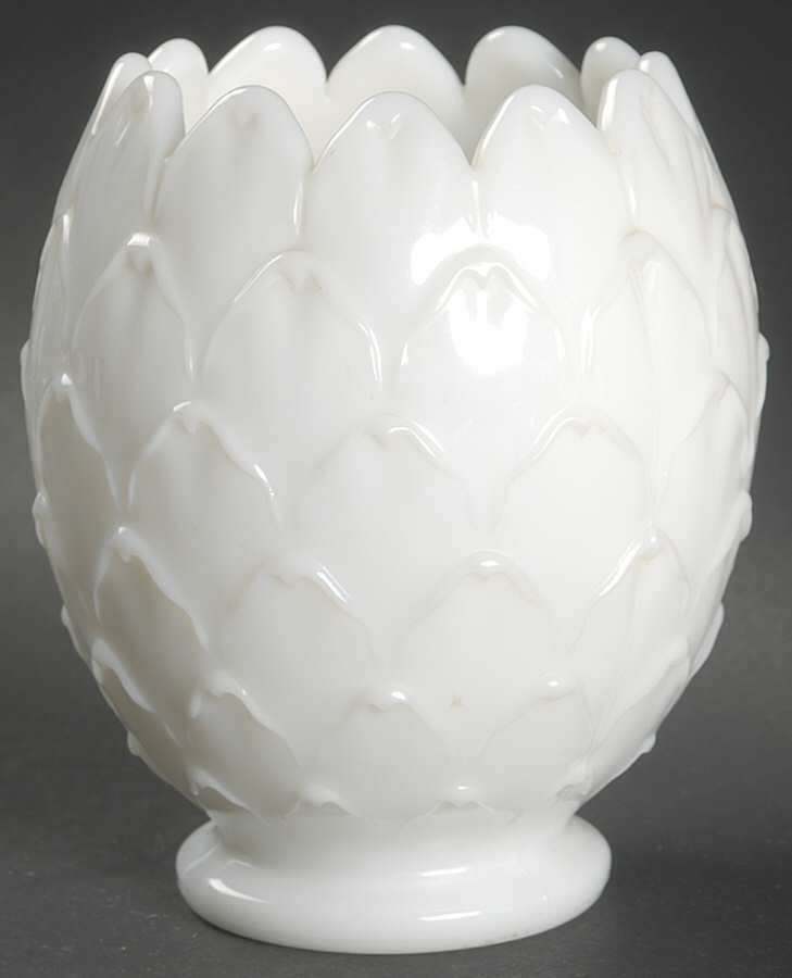 1950-22 Milkglass (Glossy) 5" Flower Vase by Imperial Glass-Ohio-1