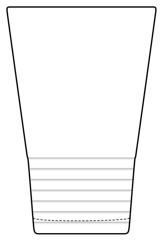 Vanlig 16 Oz Flat Tumbler by Ikea Crystal-1
