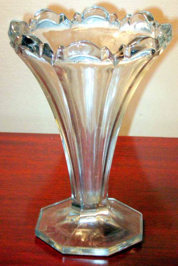 125 Clear 6" Flower Vase by Indiana Glass-1