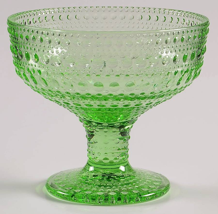 Kastehelmi Apple Green Footed Dessert by Iittala-1