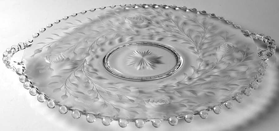 3400-14 14" Handled Tray by Imperial Glass-Ohio-1