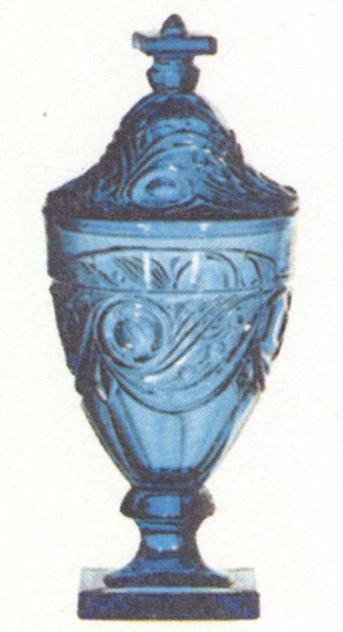 Ipswich Antique Blue Candy Dish & Lid by Imperial Glass-Ohio-1