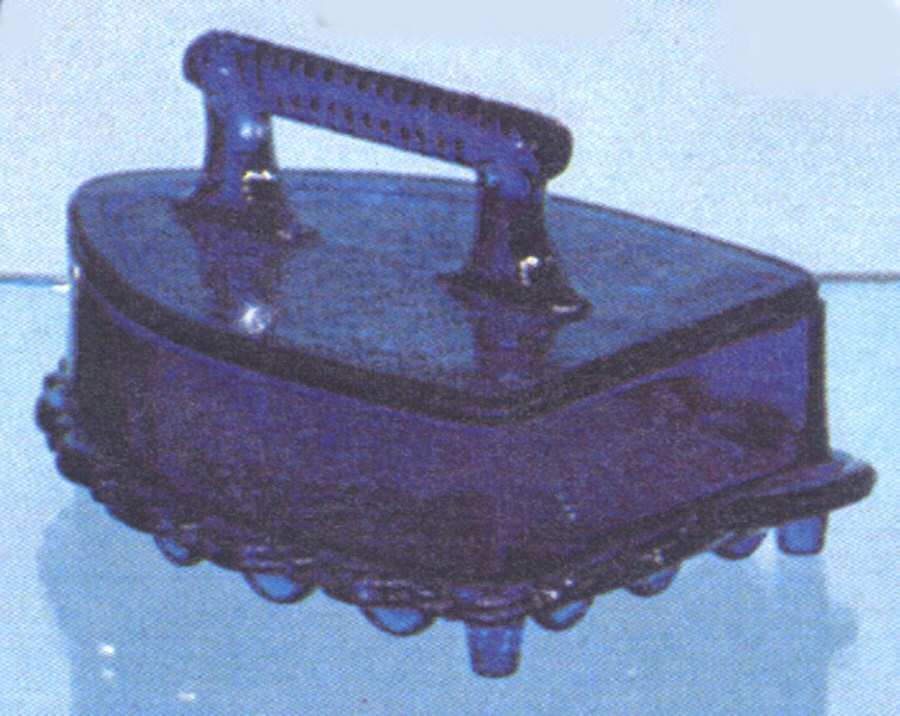 Flat Iron Candy Dish & Lid by Imperial Glass-Ohio-1