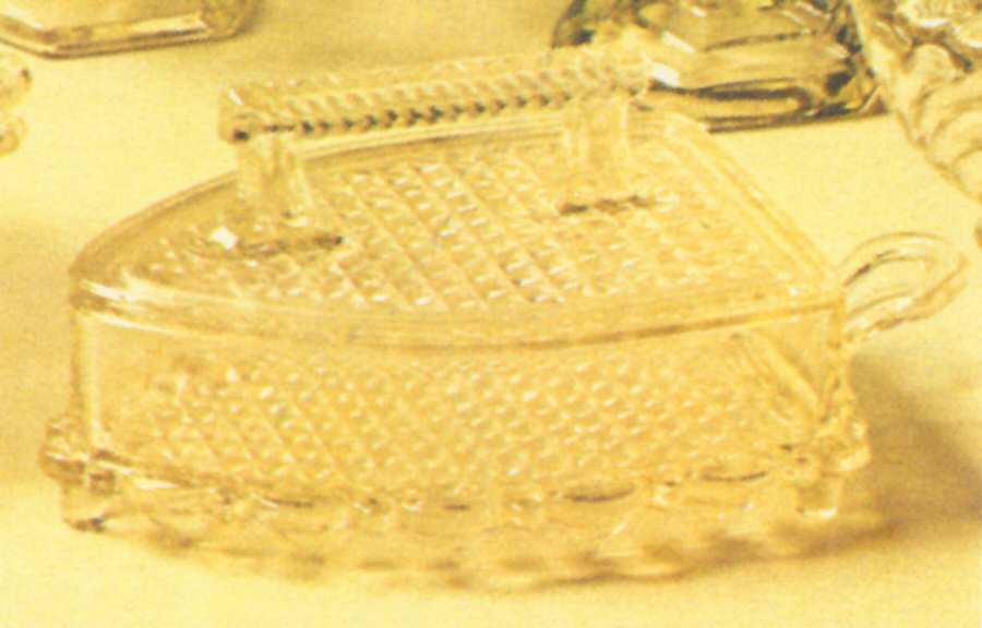 Flat Iron Candy Dish & Lid by Imperial Glass-Ohio-1