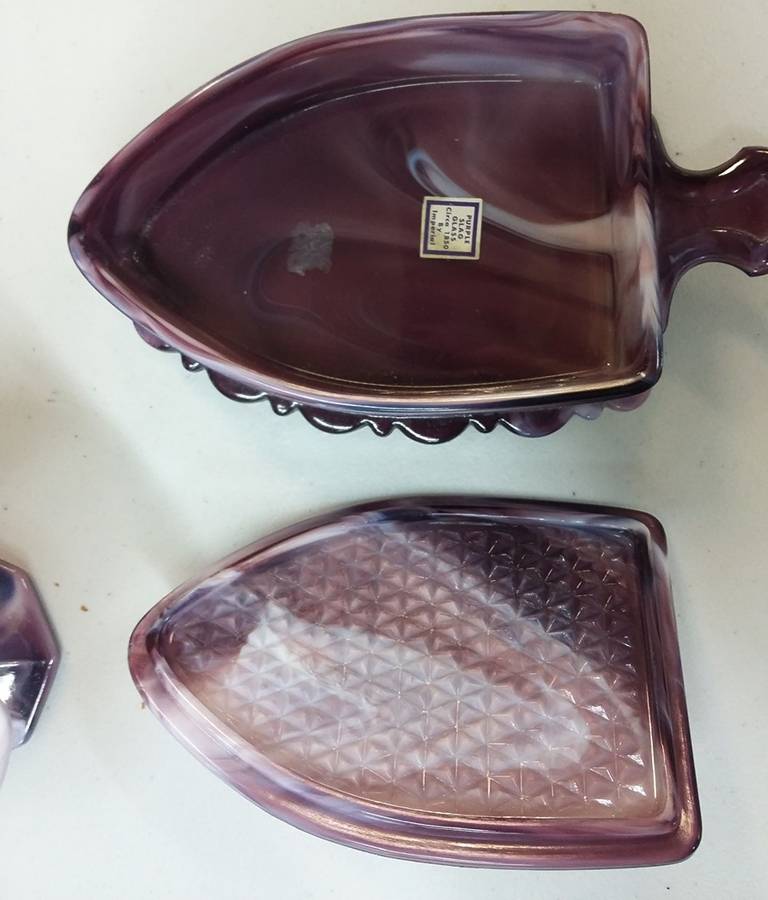 Flat Iron Candy Dish No Lid by Imperial Glass-Ohio-1