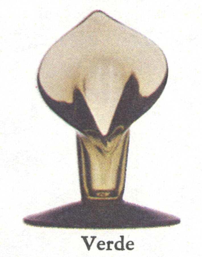 Calla Lily Single Light Candlestick by Imperial Glass-Ohio-1