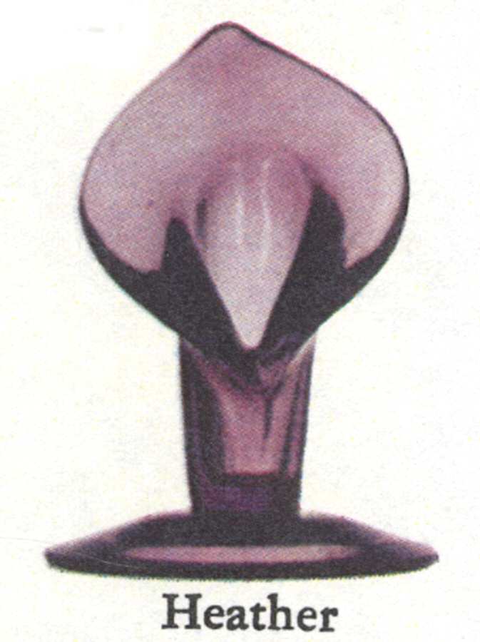 Calla Lily Single Light Candlestick by Imperial Glass-Ohio-1