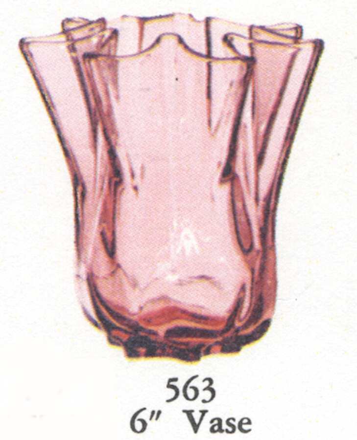 563 6" Flower Vase by Imperial Glass-Ohio-1
