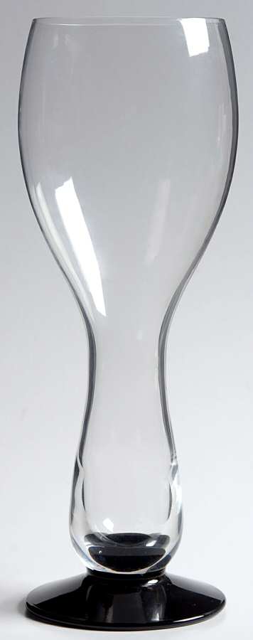 Bowling Clear and Black 16 Oz Pilsner by Imperial Glass-Ohio-1