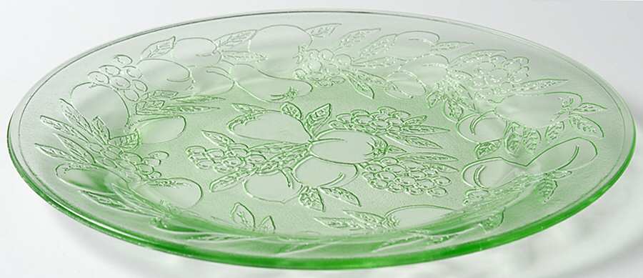 Fruit Green Salad Plate by Indiana Glass-1