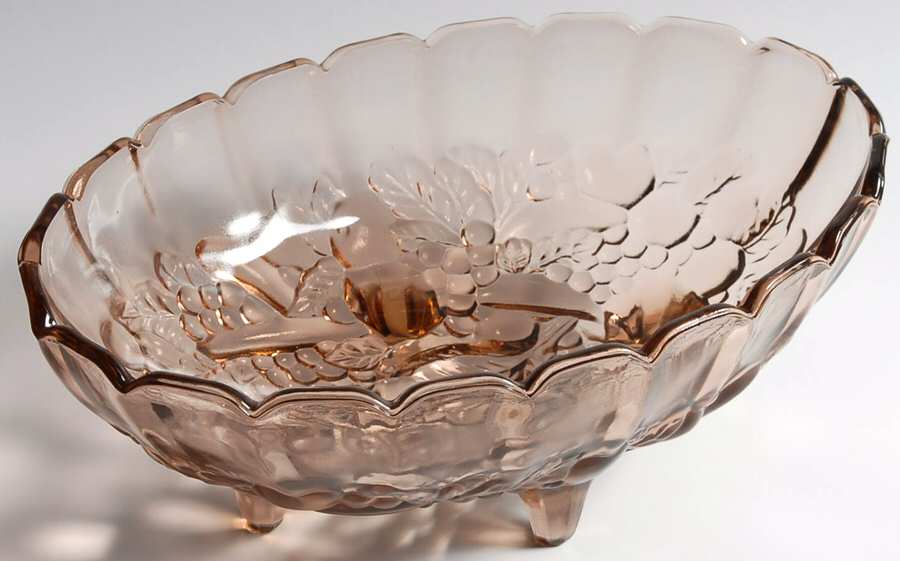 Garland Brown Large Fruit Bowl by Indiana Glass-1