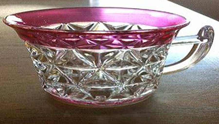 Mt. Vernon Ruby Flash Punch Cup by Imperial Glass-Ohio-1
