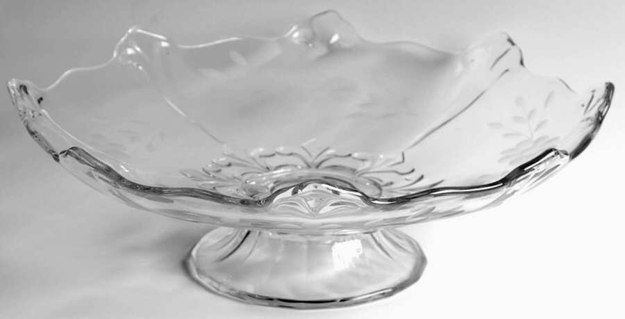 607-5 12" Footed Cupped Bowl by Indiana Glass-1