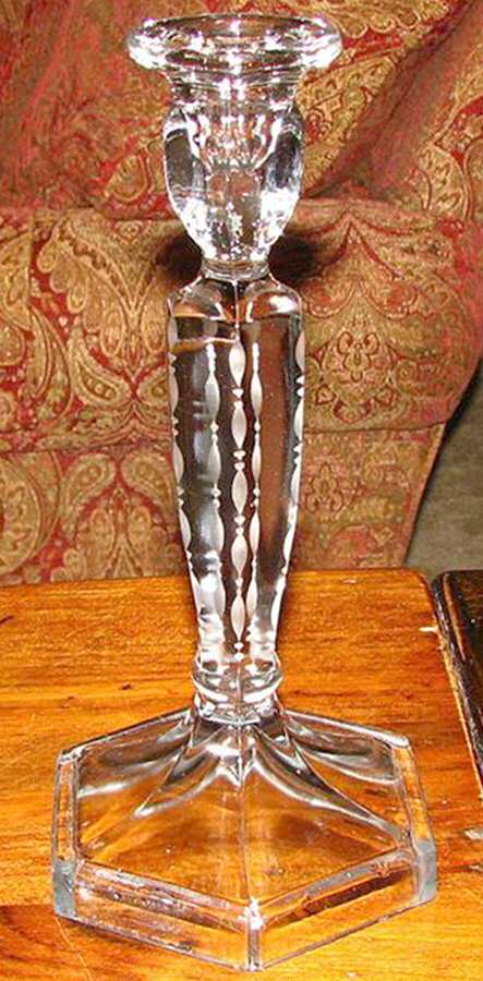 ING9 8" Single Light Candlestick by Indiana Glass-1