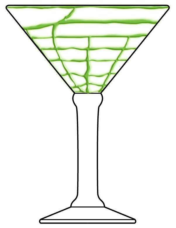Abstract Green Martini by Impulse-1