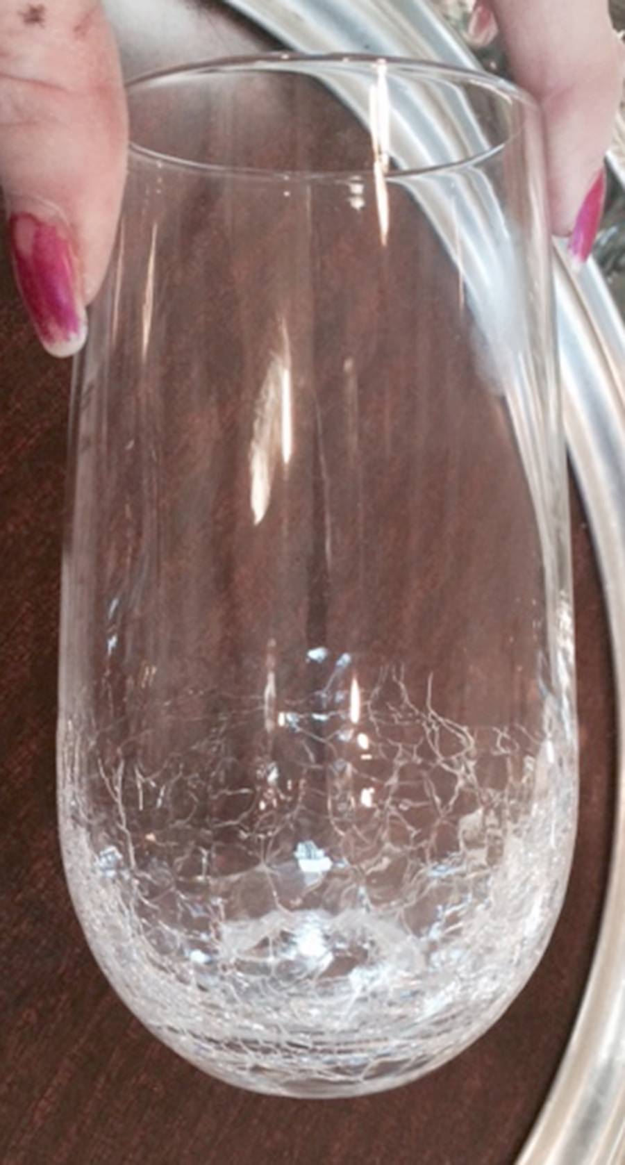 Crackle Highball Glass by Impulse-1
