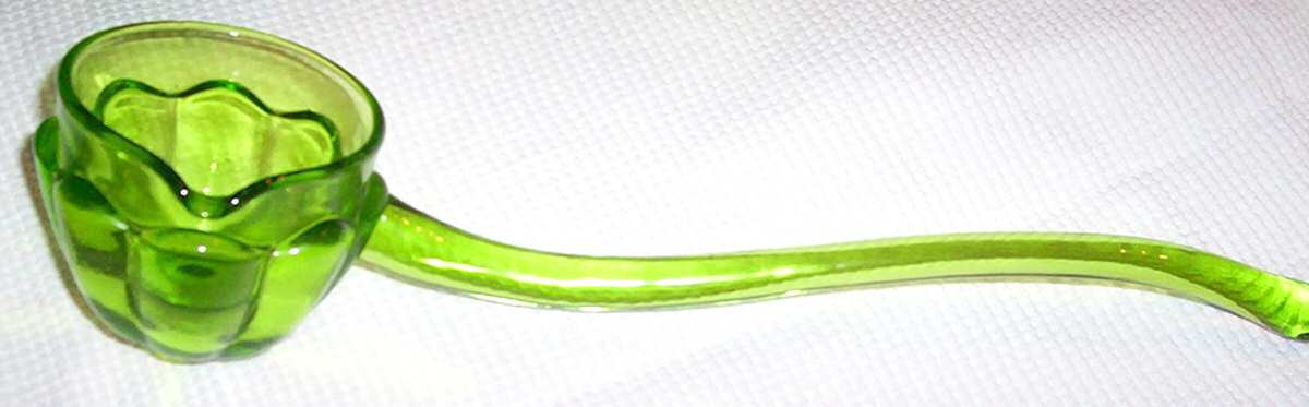 Luau Lime Punch Ladle by Indiana Glass-1