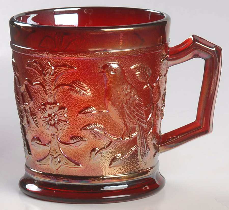 Robin Red Carnival Mug by Imperial Glass-Ohio-1