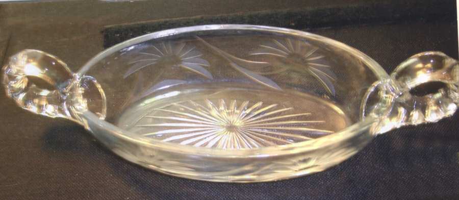 Cut 114 Pickle Dish by Imperial Glass-Ohio-1