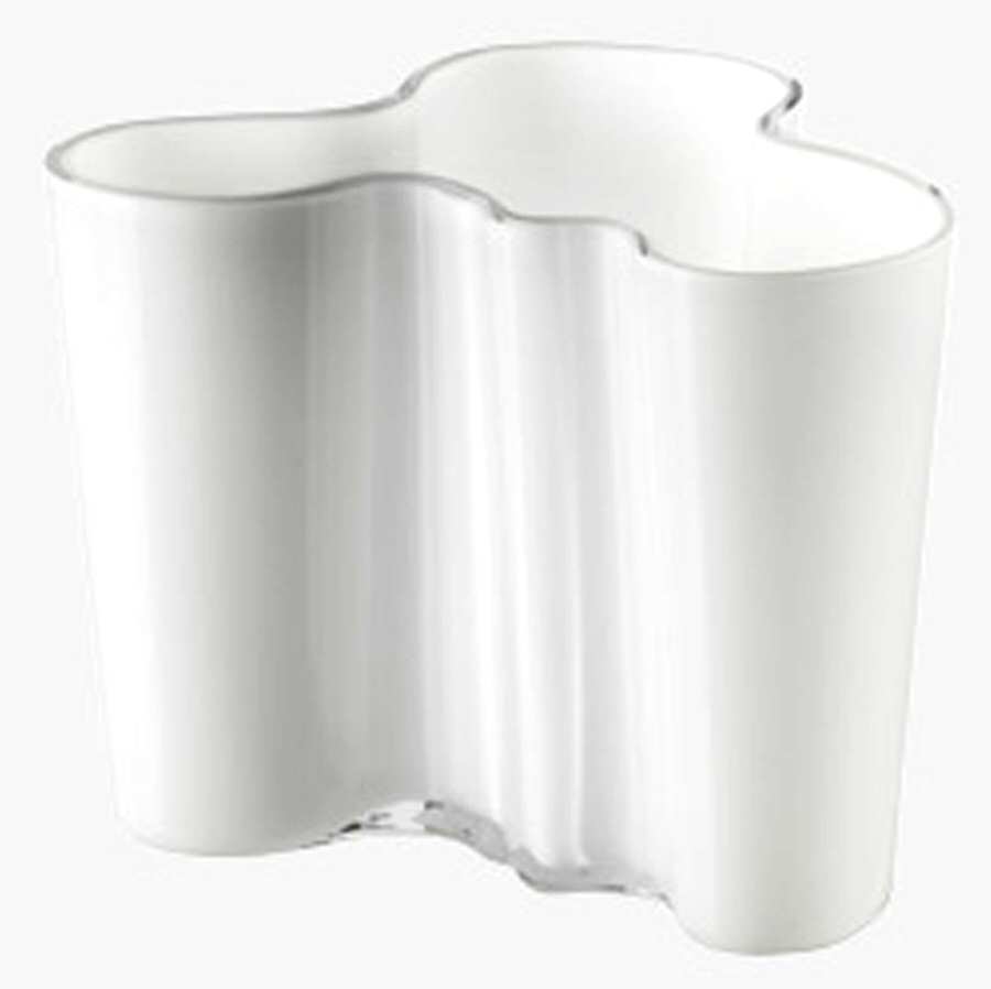 Alvar Aalto White 5" Flower Vase by Iittala-1