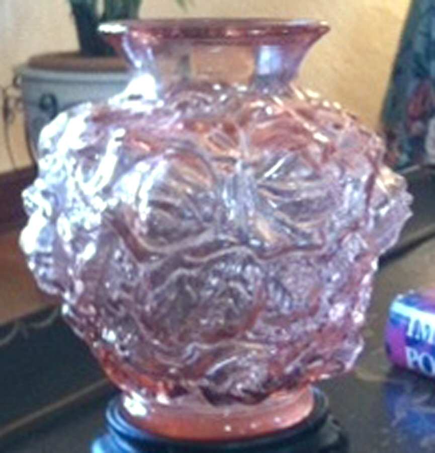 Rose Azalea Pink 6" Flower Vase by Imperial Glass-Ohio-1