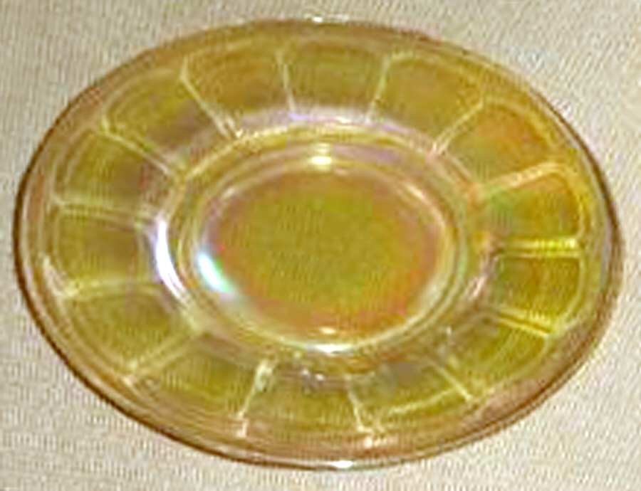 Wide Panel Marigold Bread & Butter Plate by Imperial Glass-Ohio-1