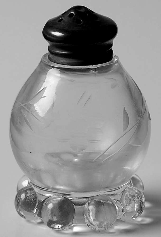 3400-16 #96 Shaker w/Eight Beads & Metal Lid by Imperial Glass-Ohio-1