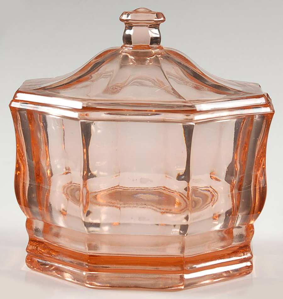 Concord Pink Candy Box & Lid by Indiana Glass-1