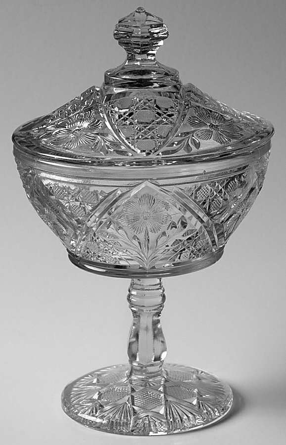 ING13 Footed Jam/Jelly & Lid by Indiana Glass-1