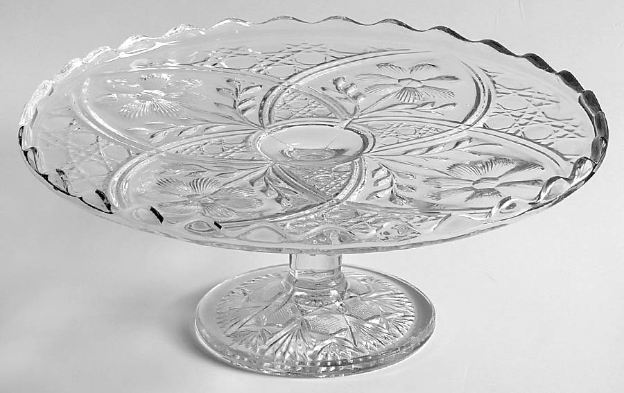 ING13 Footed Cake Plate by Indiana Glass-1