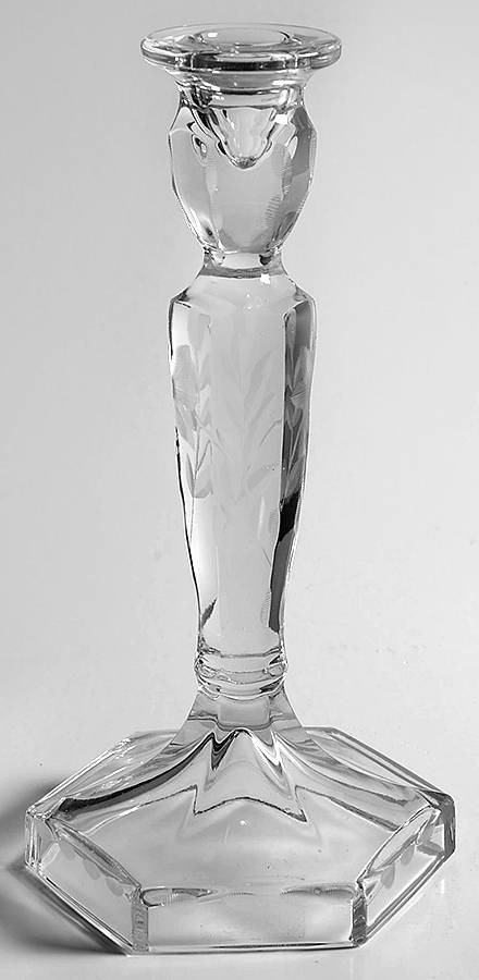 8-1 8" Single Light Candlestick by Indiana Glass-1