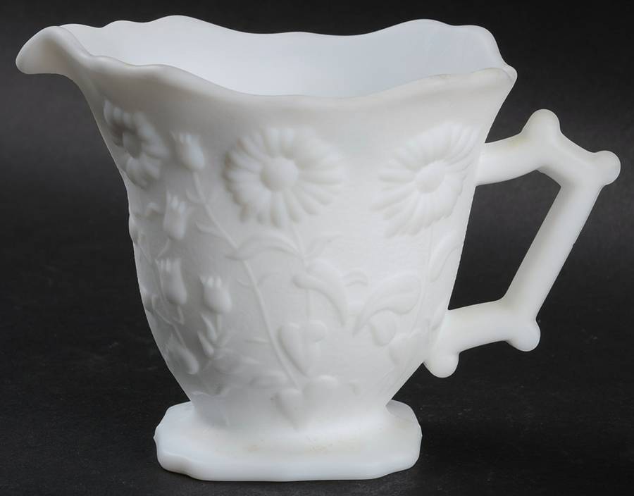 760 Milkglass Frosted (Doeskin) Creamer by Imperial Glass-Ohio-1