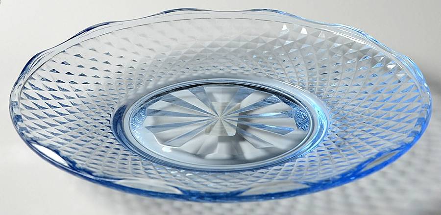 IKA1 Blue 7" Salad Plate by Ikea Crystal-1