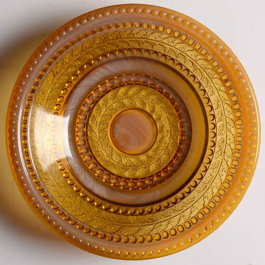 Holly Amber 7" Salad Plate by Indiana Tumbler and Goblet-1