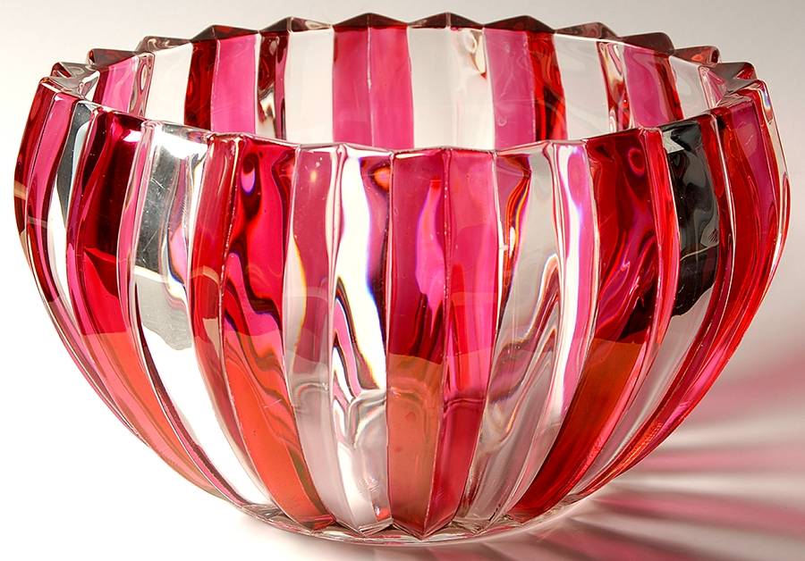 1005 Ruby Flash Punch Bowl by Indiana Glass-1