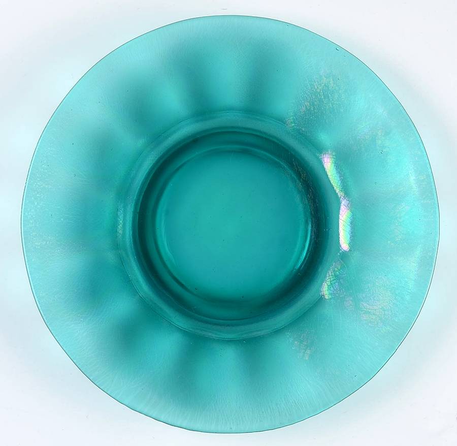 Wide Panel Stiegel Green Luncheon Plate by Imperial Glass-Ohio-1