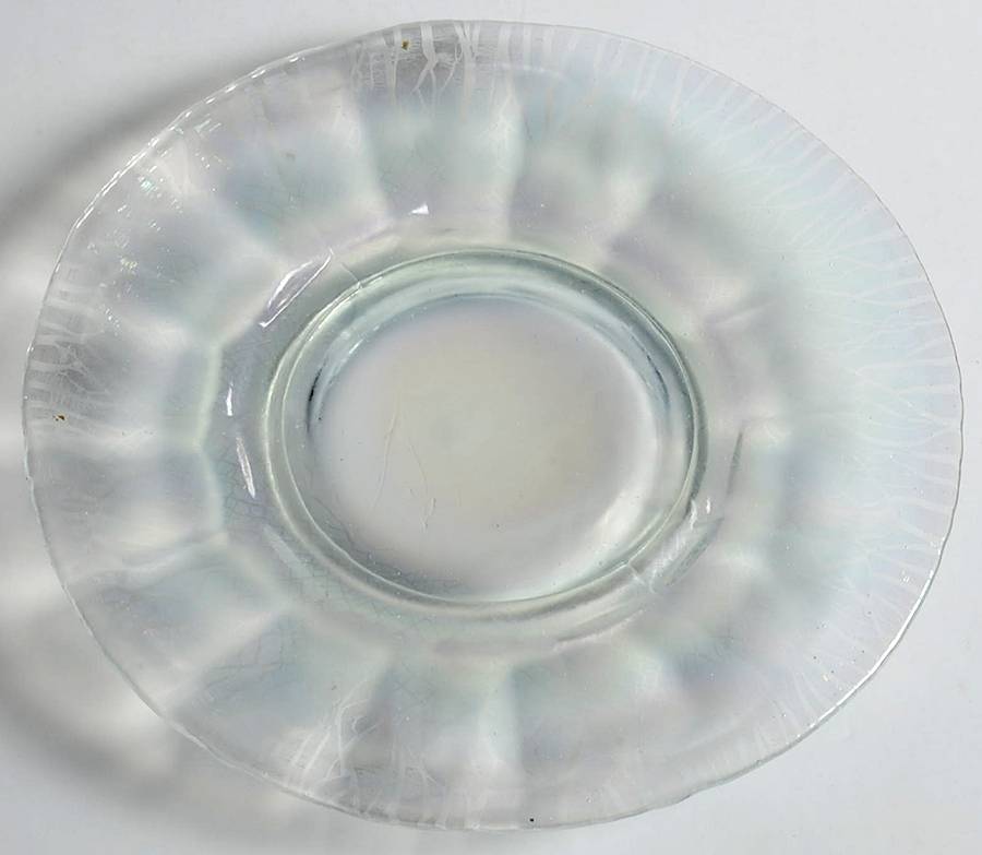 Wide Panel White (Carnival) Bread & Butter Plate by Imperial Glass-Ohio-1