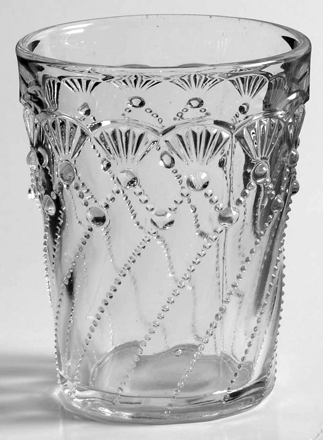 Cord Drapery-Clear 8 Oz Flat Tumbler by Indiana Tumbler and Goblet-1