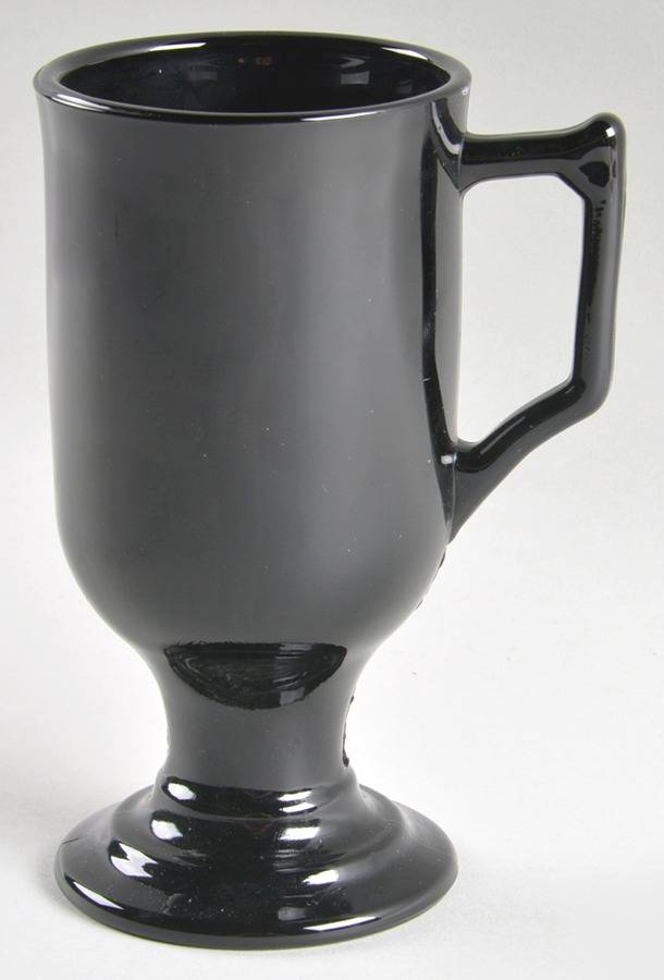 Continental Black Footed Mug by Indiana Glass-1