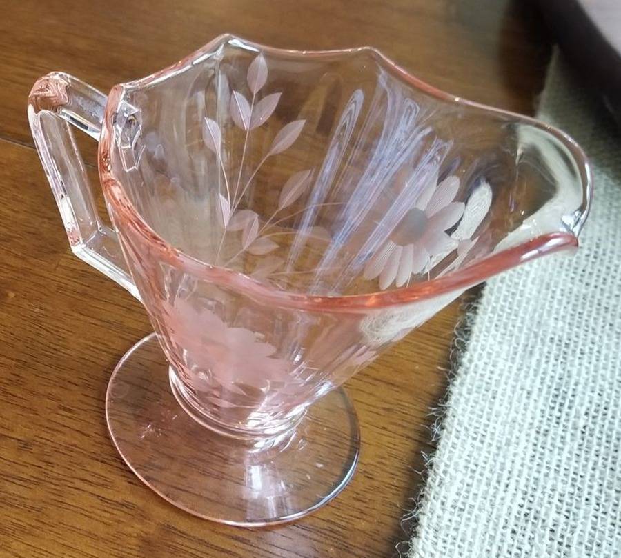Viking Pink (Rose) Creamer by Imperial Glass-Ohio-1