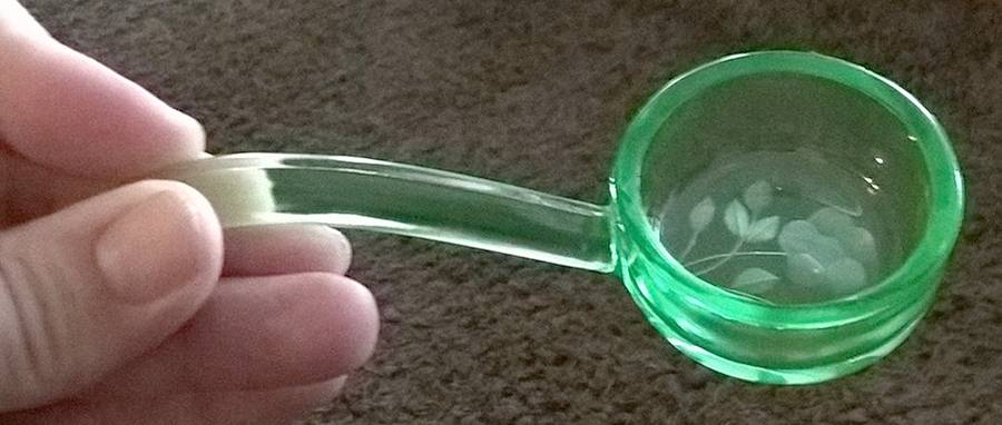 Viking Green Mayonnaise Ladle by Imperial Glass-Ohio-1