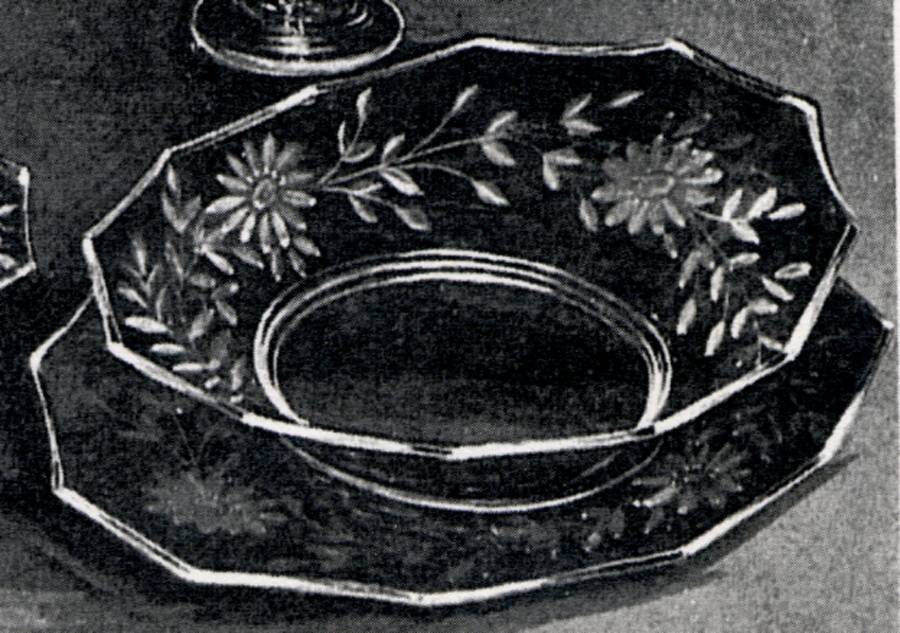 Viking Green Mayonnaise Bowl, Underplate and Ladle by Imperial Glass-Ohio-1