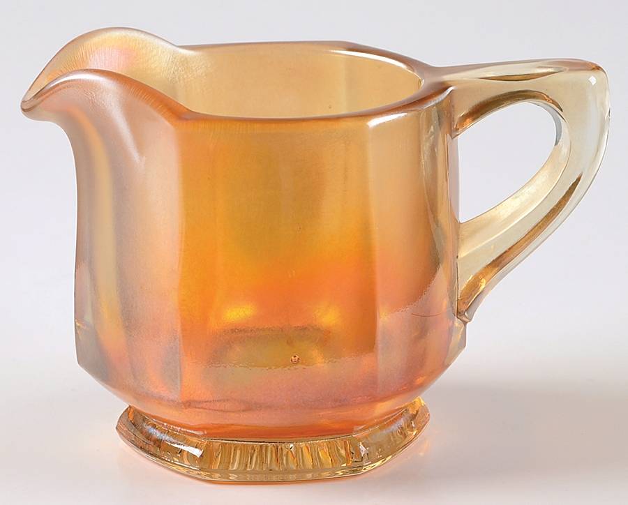 Peerless Colonial Marigold Creamer by Indiana Glass-1