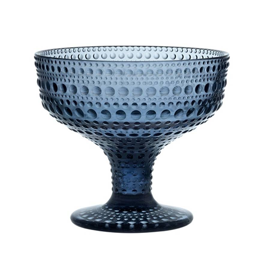 Kastehelmi Rain Blue Footed Dessert by Iittala-1