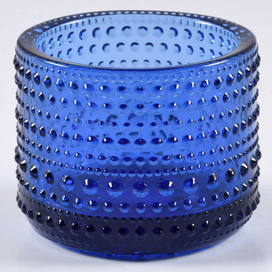 Kastehelmi Ultramarine Blue Votive Candleholder by Iittala-1