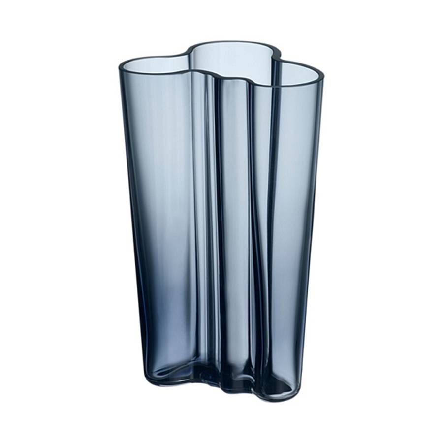 Alvar Aalto Rain Blue 8" Flower Vase by Iittala-1